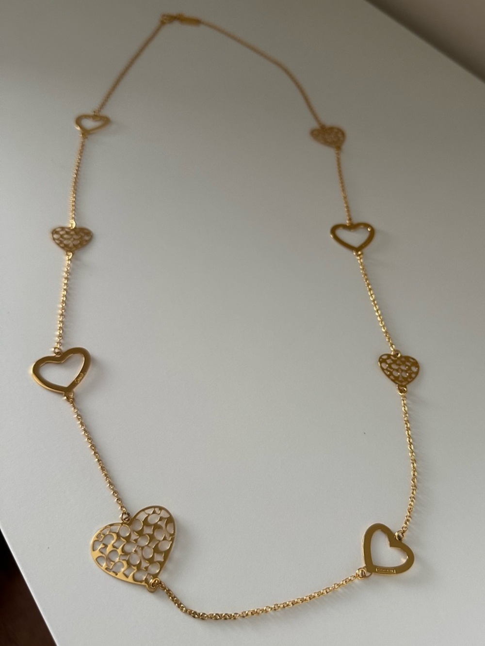 Coach Heart Charm Necklace